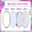 Qunclay 12 Pcs 2. 76\'\' Compact Mirror Bulk Mini Pocket Mirror Holographic Iridescent Small Round Makeup Glass for Purse Women Teacher Girls Coworker Friends Gifts Party Supply Travel Daily