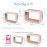 PACKISM TSA Approved Toiletry Bag - 2 Pack Upgrade Color-Edged Clear Makeup Bag, Clear Toiletry Bag For Traveling Fits Various Storage Needs, Pink (2 Sizes)