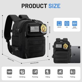 kcross 12L Mini Tactical Backpack for Men and Women, Tactical Backpack Small for Hiking, Small Tactical Bag