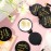 Huwena 100 Pcs Inspirational Compact Mirror Bulk Black Thank You Gifts for Women 2.75 in Small Pocket Purse Mirror Mini Round Portable Folding Makeup Employee Appreciation Gift for Coworker Teacher
