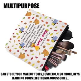 JYTAPP Mail Movie Inspired Makeup Bag Don\'t You Love New York In The Fall Cosmetic Bag Movie Fans Inspired Gift JYTAPP Mail Movie Inspired Makeup Bag Don\'t You Love New York In The Fall Cosmetic Bag Movie Fans Inspired Gift
