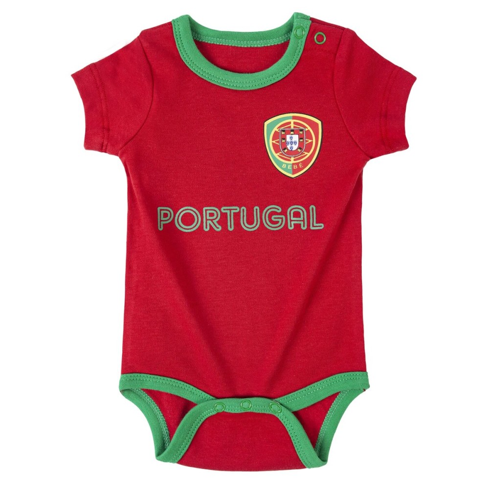 IDONEKER Unisex Infant Portugal Football Baby Clothes Unique Soccer Bodysuits Onesie Short Sleeve