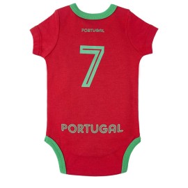 IDONEKER Unisex Infant Portugal Football Baby Clothes Unique Soccer Bodysuits Onesie Short Sleeve