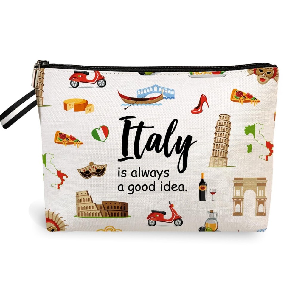 jepuyaya Paris Travel Gift Cosmetic Bag, Paris Lover Gifts Makeup Bag, Paris Travel Gift Paris City Skyline Paris Is Always A Good Idea Zipper Pouch, Gifts for Birthday Christmas Gifts6JM02