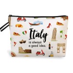 jepuyaya Paris Travel Gift Cosmetic Bag, Paris Lover Gifts Makeup Bag, Paris Travel Gift Paris City Skyline Paris Is Always A Good Idea Zipper Pouch, Gifts for Birthday Christmas Gifts6JM02