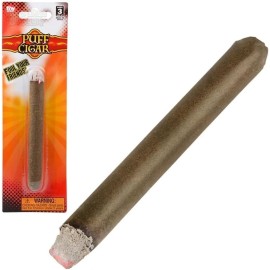 Zugar Land Realistic Looking Fake Stage Puff Cigar (6 Pack) (4.5) Faux Brown Cigar. Looks Like It\'s lid up.