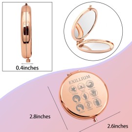 WSNANG KOTLC Inspired Gift KOTLC Book Lover Makeup Mirror Bookish Gift Folding Mirror for Reader(EXILLIUM Mirror)