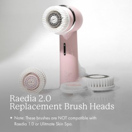 Vanity Planet Facial Cleansing Brush Replacement Heads, Raedia 2.0-3 Interchangeable Replacement Brush Heads - Lightweight & Water Resistant Face Exfoliator Cleansing Brush for Glowing Skin Vanity Planet Facial Cleansing Brush Replacement Heads, Raedia 2.0-3 Interchangeable Replacement Brush Heads - Lightweight & Water Resistant Face Exfoliator Cleansing Brush for Glowing Skin