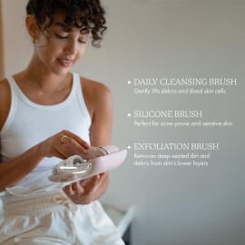 Vanity Planet Facial Cleansing Brush Replacement Heads, Raedia 2.0-3 Interchangeable Replacement Brush Heads - Lightweight & Water Resistant Face Exfoliator Cleansing Brush for Glowing Skin Vanity Planet Facial Cleansing Brush Replacement Heads, Raedia 2.0-3 Interchangeable Replacement Brush Heads - Lightweight & Water Resistant Face Exfoliator Cleansing Brush for Glowing Skin