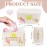 58 Pcs Preppy Makeup Bag Set Aesthetic Cosmetic Bag Travel Makeup Pouch Toiletry Bag 7 Heishi Surfer Bracelets with 50 Cute Stickers for Women Girls Teens Gifts