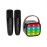 VERKB Mini Karaoke Machine with 2 Wireless Microphones for Kids, Kids Toys for Girls and Boys, Portable Bluetooth Speaker Gift for Girls 4, 5, 6, 7, 8+ Year Old Birthday Party(Black)