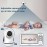 Firskids Baby Monitor - 1000ft Long Range Baby Monitor with Camera and Audio No WiFi, Built in 3500mAh Battery,Auto Night Vision, Temperature, 2-Way Talk, 8 Lullabies, 4.3\'\' Screen