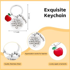 UAREHIBY 16 PCS Teacher Gifts in Bulk, Thank You Teachers Gifts With Makeup Bags, Teacher\'s Appreciation Week Keychain, Bookmark Gift for Teachers, Best Teacher Ever Pen Gift, Christmas Idea