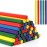 Halloscume 50 Pcs Rhythm Sticks for Kids Classroom Activities, 5 Colors 8 Inch Set of Music Sticks, Wooden Percussion Musical Instruments for Girls and Boys(Bright Color)