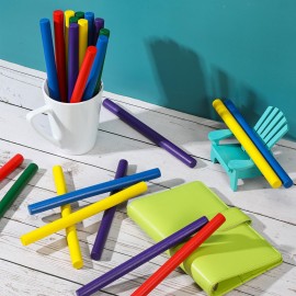 Halloscume 50 Pcs Rhythm Sticks for Kids Classroom Activities, 5 Colors 8 Inch Set of Music Sticks, Wooden Percussion Musical Instruments for Girls and Boys(Bright Color)