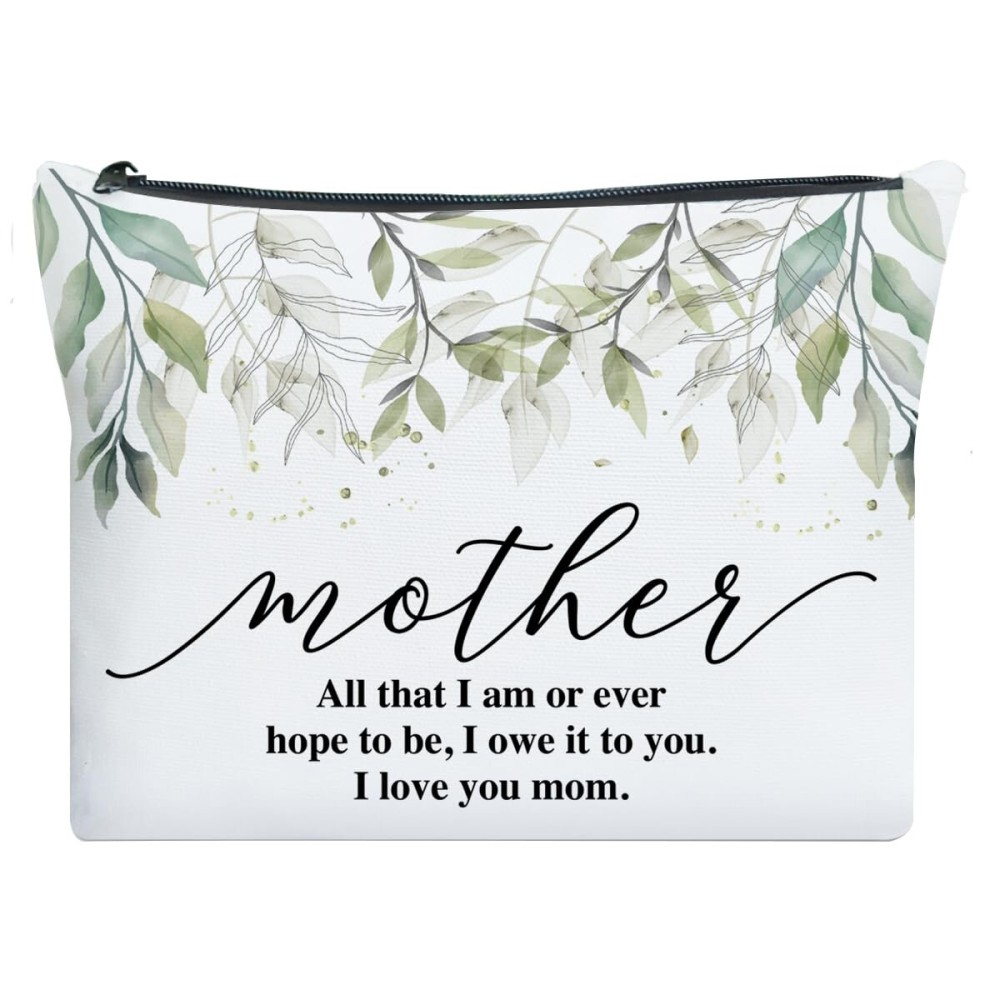 UDNADKEX Mother Gift from Daughter Son, Christmas, Birthday, Mother\'s Day Gift for Mum Mom Thank You Gift Makeup Bag, Mom Appreciation Gift, I Owe It to You UDNADKEX Mother Gift from Daughter Son, Christmas, Birthday, Mother\'s Day Gift for Mum Mom Thank You Gift Makeup Bag, Mom Appreciation Gift, I Owe It to You