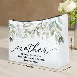 UDNADKEX Mother Gift from Daughter Son, Christmas, Birthday, Mother\'s Day Gift for Mum Mom Thank You Gift Makeup Bag, Mom Appreciation Gift, I Owe It to You UDNADKEX Mother Gift from Daughter Son, Christmas, Birthday, Mother\'s Day Gift for Mum Mom Thank You Gift Makeup Bag, Mom Appreciation Gift, I Owe It to You