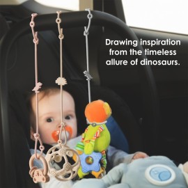 Andy Bear Toy Straps for Baby Toy Safety Straps Silicone High Chair Toy Straps Toddler Bottle Straps for Strollers, High Chair, Cribs, Car Seat, Stroller Accessories Baby Blue