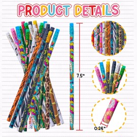 Playbees No.2 Pencil Assortment 144PC - Assorted Colorful Pencils - Classroom Pencils w/Durable Erasers - Awards Incentives, Teacher Supplies, Student Reward, Fun School Supplies, Stationery