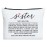UDNADKEX Sister Gift, Christmas, Birthday, Graduation Gift for Sister Bestie BBF Friendship Gift for Women Best Friends Makeup Bag, Friend Sentimental Gift, Best Friend for Life