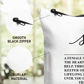 UDNADKEX Sister Gift, Christmas, Birthday, Graduation Gift for Sister Bestie BBF Friendship Gift for Women Best Friends Makeup Bag, Friend Sentimental Gift, Best Friend for Life UDNADKEX Sister Gift, Christmas, Birthday, Graduation Gift for Sister Bestie BBF Friendship Gift for Women Best Friends Makeup Bag, Friend Sentimental Gift, Best Friend for Life