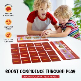 SPARK INNOVATIONS Sequence Board Game, Sequencing Card Game, Homeschool Supplies, Sequence Cards for Kids Picture Cards, Preschool Must Have, Educational Board Games
