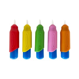 5 Multi-Color Aqua Brushes, Paint with Water Brush Set, Replacement Water Doodle Wow Pens by Kanga Toys for Drawing Books or Magic Mats, for Kids Ages 3+