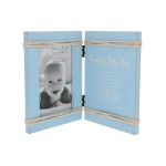 Pavilion Gift Company - Baby Boy - 4 x 6 Vertical Picture Photo Frame Baby Shower Sprinkle Gift Memories Nursery Decor Present