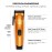 Cocco Hyper Veloce Pro Clipper, Digital Gap Ambassador Graphene Taper Blade Professional Hair Clippers, High-Torque BLDC Motor, All-Metal, Cordless, Charging Station Included, Orange