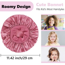 3 PCS Kids Bonnets for Girls,Silk Bonnet for Kid Sleeping,Toddler Bonnet Small Sleep Cap for Boys