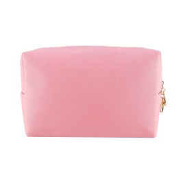 Kososuru Small Makeup Bag Portable Cosmetic Bag for Women Makeup Pouch Waterproof Toiletry Bag for Travel (Rose pink-Big, Big Size)