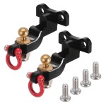 INJORA 3g Drop Hitch Receiver CNC Aluminum Hitch for 1/18 RC Crawler TRX4M Upgrade,2PCS