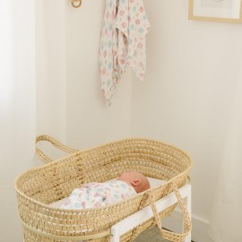 Ouch Baby Cotton Swaddle Wrap | Improves Sleep & Calms Startle Response | 100% Knitted Cotton | Adjustable Velcro Swaddle for Newborn Boys & Girls | 0-3 Months | Pack of 3 (Floral Edition)