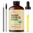 Botanic Hearth Castor Oil (Styling Oil, Glass Bottle 4 Fl Oz) | Usda Certified Organic | 100% Pure & Hexane Free | Cold Pressed | Promotes Growth For Eyelashes, Eyebrows & Hair | Includes Brush Set