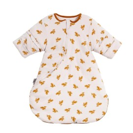 HOUSBAY Baby Sleep Bag Wearable Blanket Sleep Sack with Detachable Sleeves Unisex Baby Sleeping Sack With 2-Way Zipper (Ear of Wheat, S: 0-6Months)