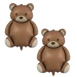 Bear Balloons Large Brown Bear Foil Balloons Baby Show Birthday Party Decoration 2 Pieces