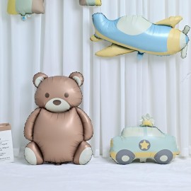 Bear Balloons Large Brown Bear Foil Balloons Baby Show Birthday Party Decoration 2 Pieces