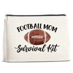 Football Player Mom Gift Football Lover Makeup Bag Gift for Football Player, Thank You Gifts for Football Mom Cosmetic Bag