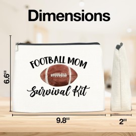 Football Player Mom Gift Football Lover Makeup Bag Gift for Football Player, Thank You Gifts for Football Mom Cosmetic Bag
