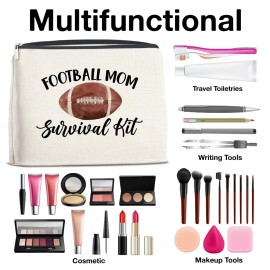 Football Player Mom Gift Football Lover Makeup Bag Gift for Football Player, Thank You Gifts for Football Mom Cosmetic Bag