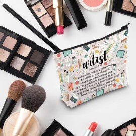 G2TUP Artist Definition Makeup Bag - Art Teacher & Lovers Gift - Cosmetic Bag for Painters