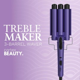 Cortex Beauty Wave Maker - 3-Barrel Waver (Purple)
