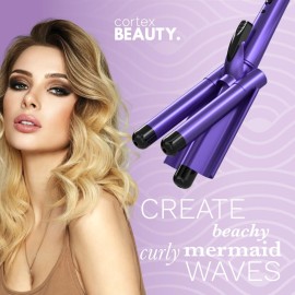 Cortex Beauty Wave Maker - 3-Barrel Waver (Purple)