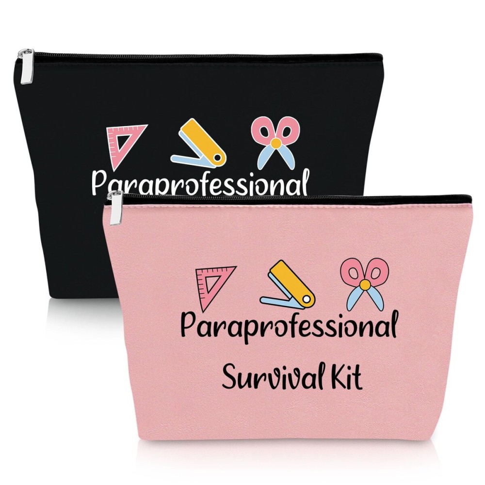 2 PCS Paraprofessional Appreciation Gift Makeup Bag Para Presents Teacher Paraprofessional Gifts Thank You Presents for Teacher Paraeducator 2 Pack Para Teaching Cosmetic Bag Christmas Birthday Pouch 2 PCS Paraprofessional Appreciation Gift Makeup Bag Para Presents Teacher Paraprofessional Gifts Thank You Presents for Teacher Paraeducator 2 Pack Para Teaching Cosmetic Bag Christmas Birthday Pouch