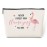 jeilink Funny Pink Flamingo Makeup Bag Flamingo Gifts Flamingo Decor Party Supplies Inspirational Christmas Birthday Gifts for Women Flamingo Lovers Girl Daughter Friend Coworker Travel Toiletry Bag