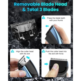 Hair Clippers for Men, Cordless Clippers for Hair Cutting Professional Mens Hair Clippers Rechargeable Hair Trimmer LED Display, 20 Adjustable Lengths Hair Clippers for Men, Cordless Clippers for Hair Cutting Professional Mens Hair Clippers Rechargeable Hair Trimmer LED Display, 20 Adjustable Lengths