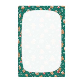 SDMKA Christmas Candy Crib Sheets for Boys Girls - Portable Microfiber Fitted Crib Sheet for Standard Crib and Toddler Mattress, Soft & Breathable, 28x52 Inch