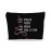 YKYENR Minimalism Makeup Bag - She Is Strong, Fierce, Brave, Full Of Fire - Energy Quotes Cosmetic Bag, Toiletry Bag Gift For Girls, Teen, Personal Care & Accessories(Dark) - A08