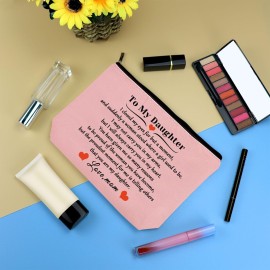 Adult Daughter Gift Daughter Gift from Mom Makeup Bag Christmas Birthday Graduation Wedding Gifts for Daughters Pink Cosmetic Bag Travel Toiletry Bags Daughters Bridal Shower Gifts Make Up Pouch Adult Daughter Gift Daughter Gift from Mom Makeup Bag Christmas Birthday Graduation Wedding Gifts for Daughters Pink Cosmetic Bag Travel Toiletry Bags Daughters Bridal Shower Gifts Make Up Pouch