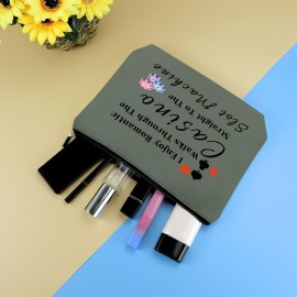 Funny Gambler Gift Casino Lover Makeup Bag for Women Gambling Cosmetic Bag Christmas Birthday Retirement Gift for Gambler Game Lover Grandma Friends Grey Gambling Accessories Pouch